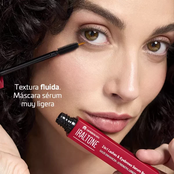Producto Iraltone Sérum 2en1 para pestañas y cejas más densas y resistentes.