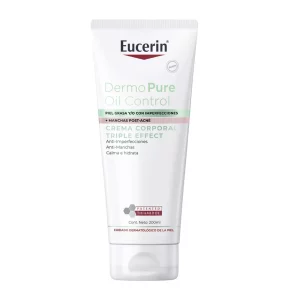 Eucerin DermoPure Triple Effect Crema Corporal, ideal para piel con imperfecciones