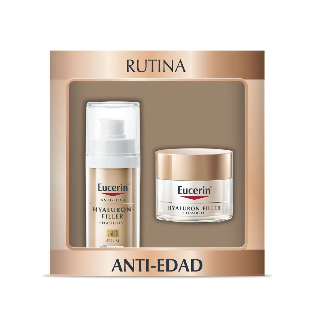 Eucerin Kit Elasticity | Sérum 3D + Crema Día | Reafirmante para piel madura.