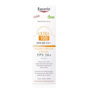 Eucerin Protector Solar Ultra 100 Fluid, alta protección FPS 50.