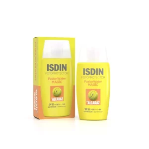 Protector solar Fusion Water MAGIC by Alcaraz SPF 50 – Fotoprotección ultraligera para el deporte.