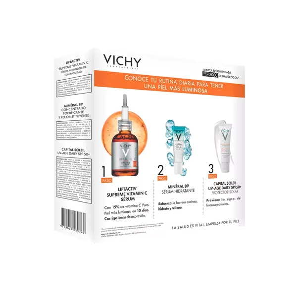 Kit Vitamina C Vichy – Iluminación, Hidratación y Protección UV