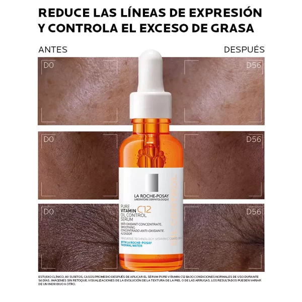 Serum Pure Vitamin C12 Oil La Roche-Posay – Antioxidante y Antiedad - Imagen 3