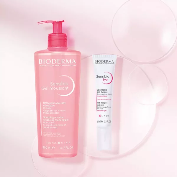 Kit Bioderma Sensibio | Gel Moussant 500 ml + Contorno de Ojos GRAT
