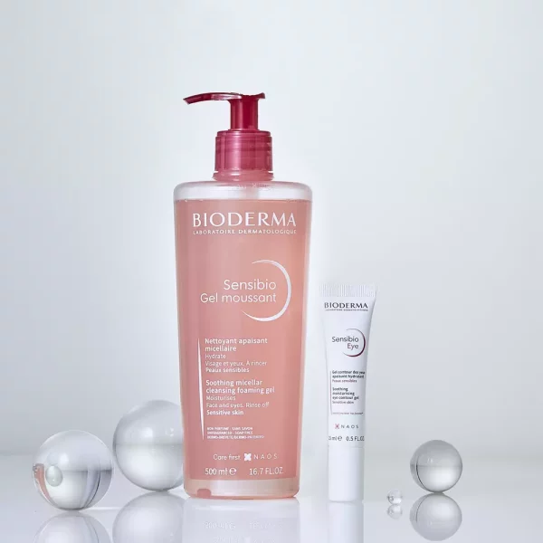 Kit Bioderma Sensibio | Gel Moussant 500 ml + Contorno de Ojos GRAT