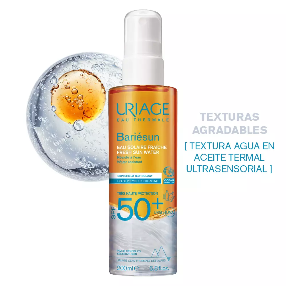 Uriage Bariesun Agua Solar SPF50+ | Protección ligera y fresca