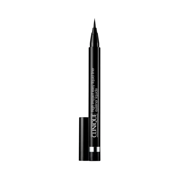 Delineador líquido Clinique High Impact Easy Liquid Liner negro, punta precisa tipo plumón