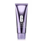 Envase del Limpiador Facial Mousse Clinique Take The Day Off de 125 ml, color morado, para piel grasa o mixta.