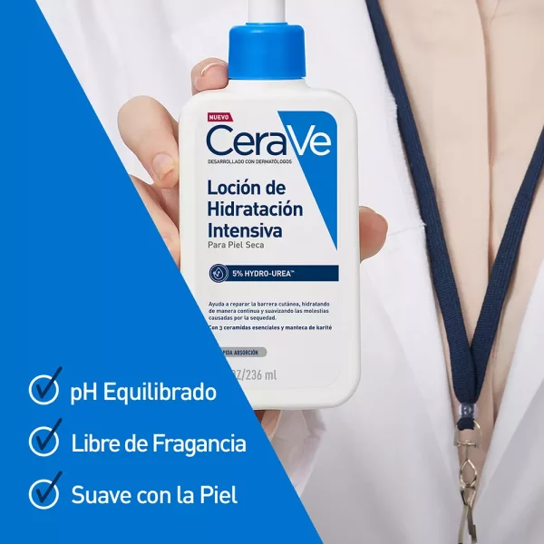 Loción Hidratante Intensiva CeraVe de 236ml - Imagen 3