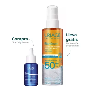 Kit Uriage con Cica Daily Sérum y protector solar Bariésun Eau Solaire Fresh SPF50+ de regalo