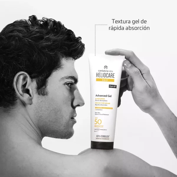 Protector solar Heliocare 360° Advanced Gel SPF 50+ de 250ml - Imagen 5
