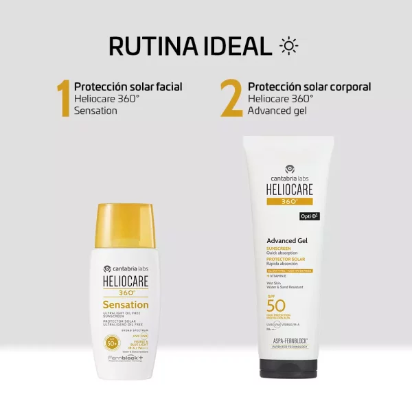 Protector solar Heliocare 360° Advanced Gel SPF 50+ de 250ml - Imagen 6