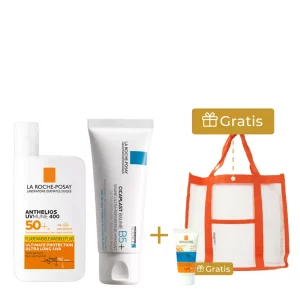 Kit La Roche-Posay con Anthelios UVMune 400, Cicaplast Baume B5, fotoprotector pediátrico mini y bolso de regalo