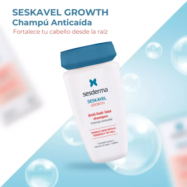 Kit Sesderma: Shampoo anticaída​ Seskavel 2x1 - Imagen 4