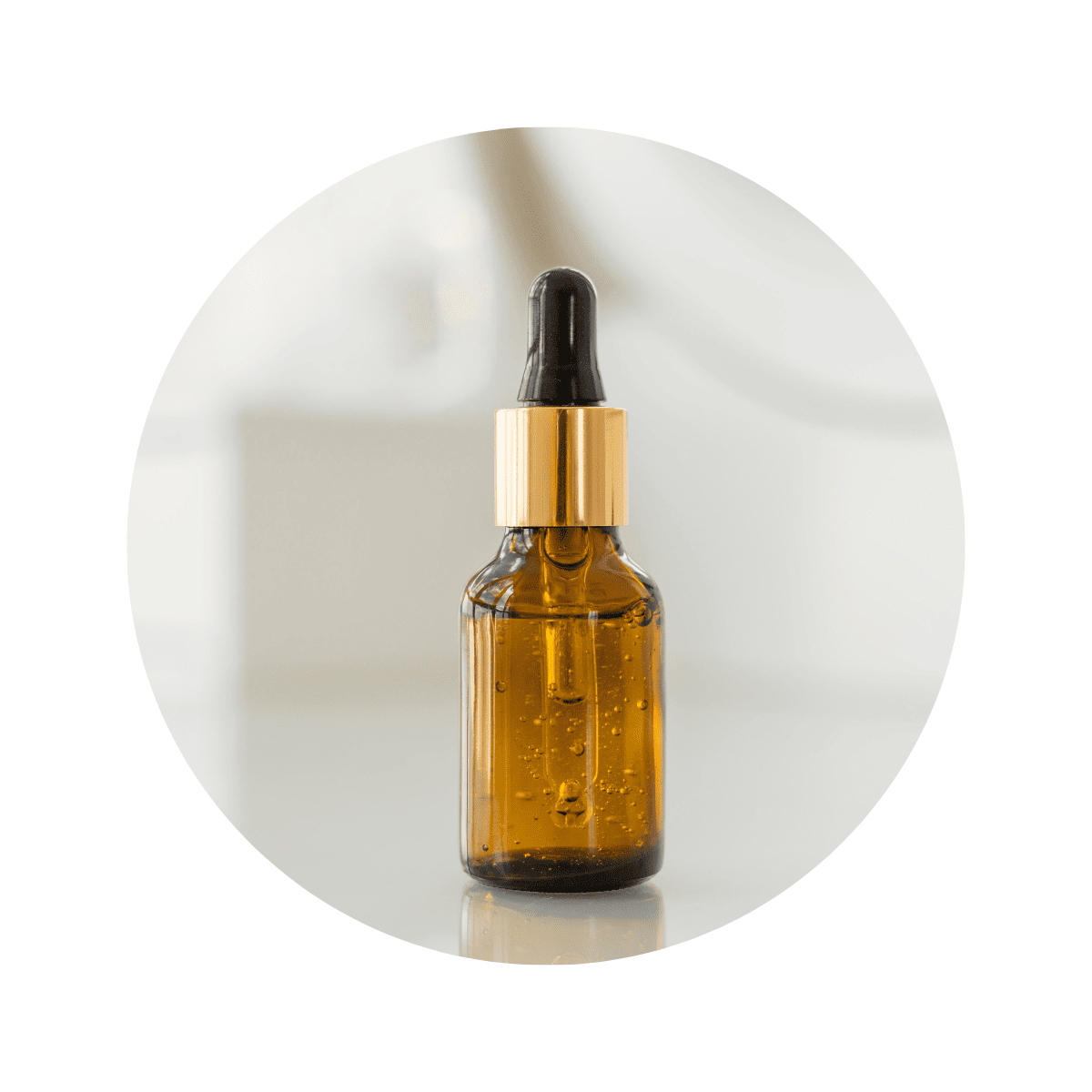 Frasco de serum con vitamina C