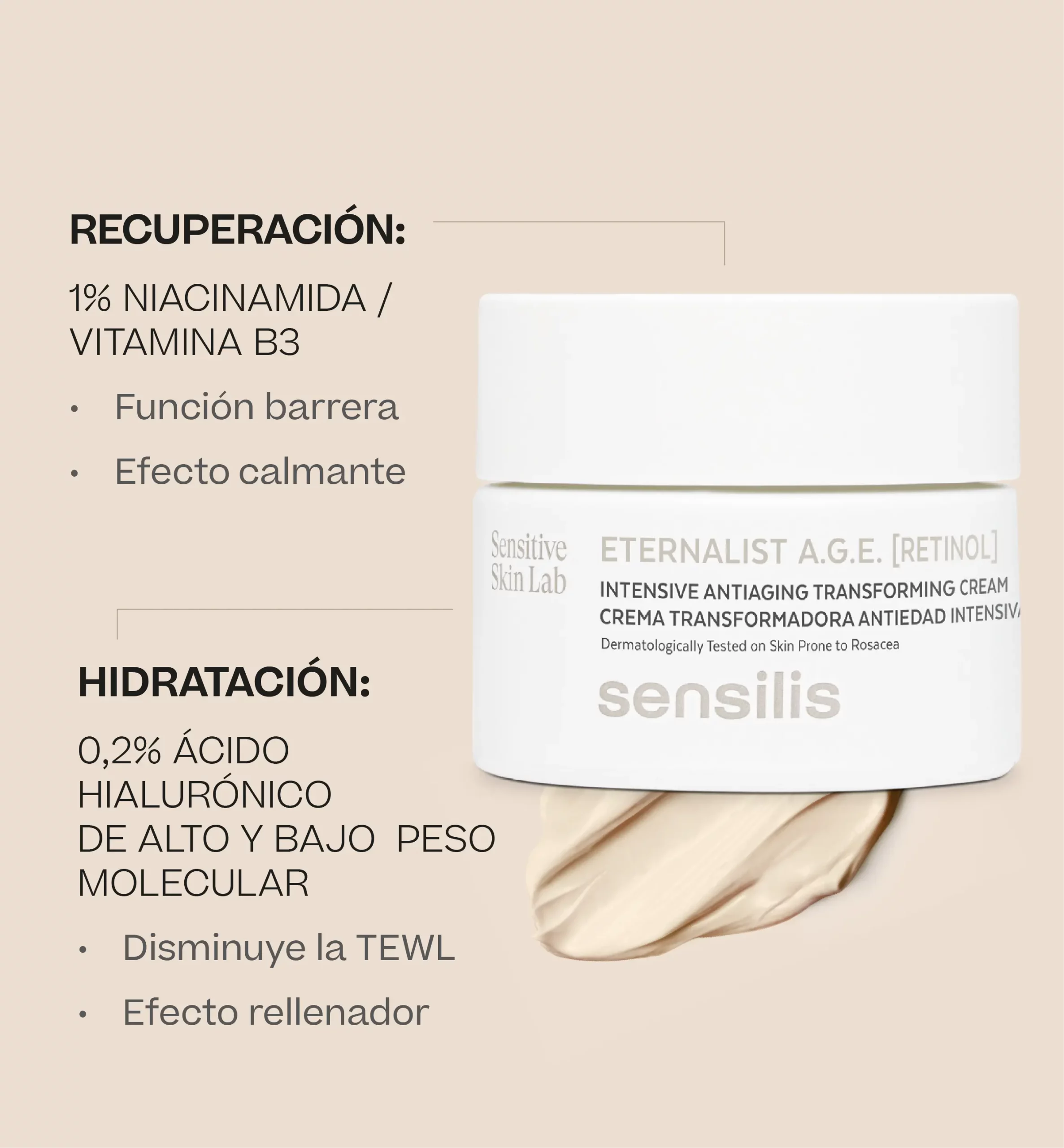 Sensilis Eternalist A.G.E. Retinol Gel-Crema 50 ml - Imagen 2