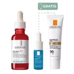 Kit La Roche Posay Antiedad: Retinol B3 Sérum + Hyalu B5 Sérum + Anthelios Age Correct SPF 50