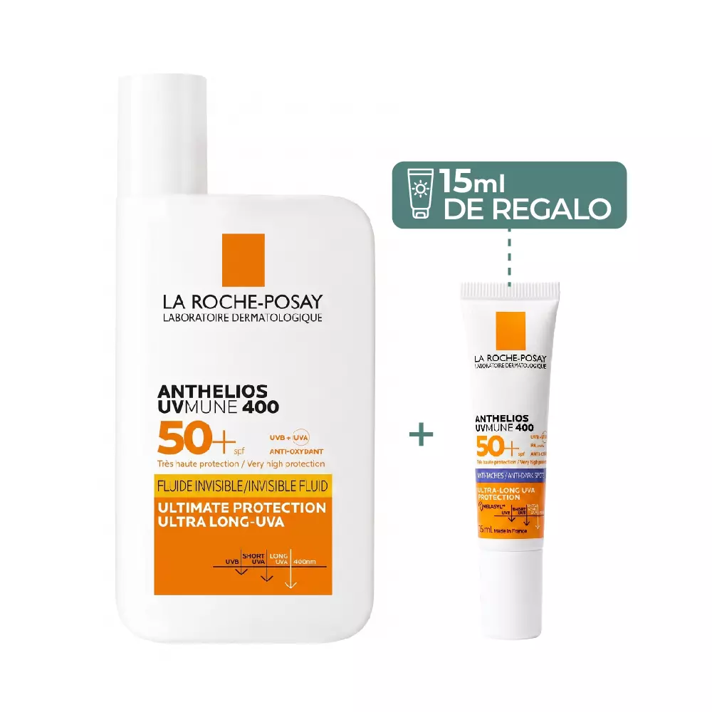 AntheliosProteccionSolr (10) Anthelios UVMune 400 Fluido Invisible SPF50+ 50ml - Imagen 1