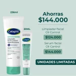 Cetaphil Rutina Anti-imperfecciones: Limpiador Facial Control Imperfecciones 236ml + Regalo Serum Facial Triple Acción 30ml - Imagen 2