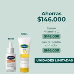 Cetaphil Rutina Luminosidad: Vitamin C Serum 30ml + Protector Solar Sun Gel Ligero con Color 50ml - Imagen 2