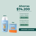 ISDIN Rutina Fotoprotección Invisible: Fotoprotector Fusion Water Magic SPF 50 50ml + Invisible Stick SPF 50 10g con 70% OFF - Imagen 2