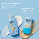 ISDIN Rutina Fotoprotección Infantil: Fusion Water Magic Pediatrics SPF 50 50ml + Pediatrics Stick SPF 50 10g - Imagen 3