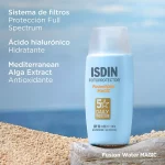 ISDIN Rutina Fotoprotección: Fusion Water Magic SPF 50 50ml + Regalo Transparent Spray Wet Skin 100ml - Imagen 3
