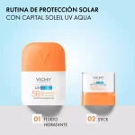 VICHY Capital Soleil UV Aqua Stick protector solar SPF50+ 10ml - Imagen 10