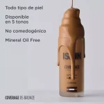 ISDIN Coverage Base de Maquillaje tono 5.0 Bronze SPF50+ 30g - Imagen 3