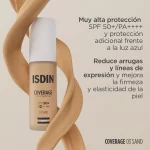 ISDIN Coverage Base de Maquillaje tono 3.0 Sand SPF50+ 30g - Imagen 2