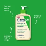CeraVe Limpiador en Aceite Espumoso Hidratante 473ml - Imagen 4