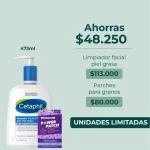 Cetaphil Rutina Anti-imperfecciones: Limpiador Piel Grasa 473ml + 36 Parches Invisibles - Imagen 2